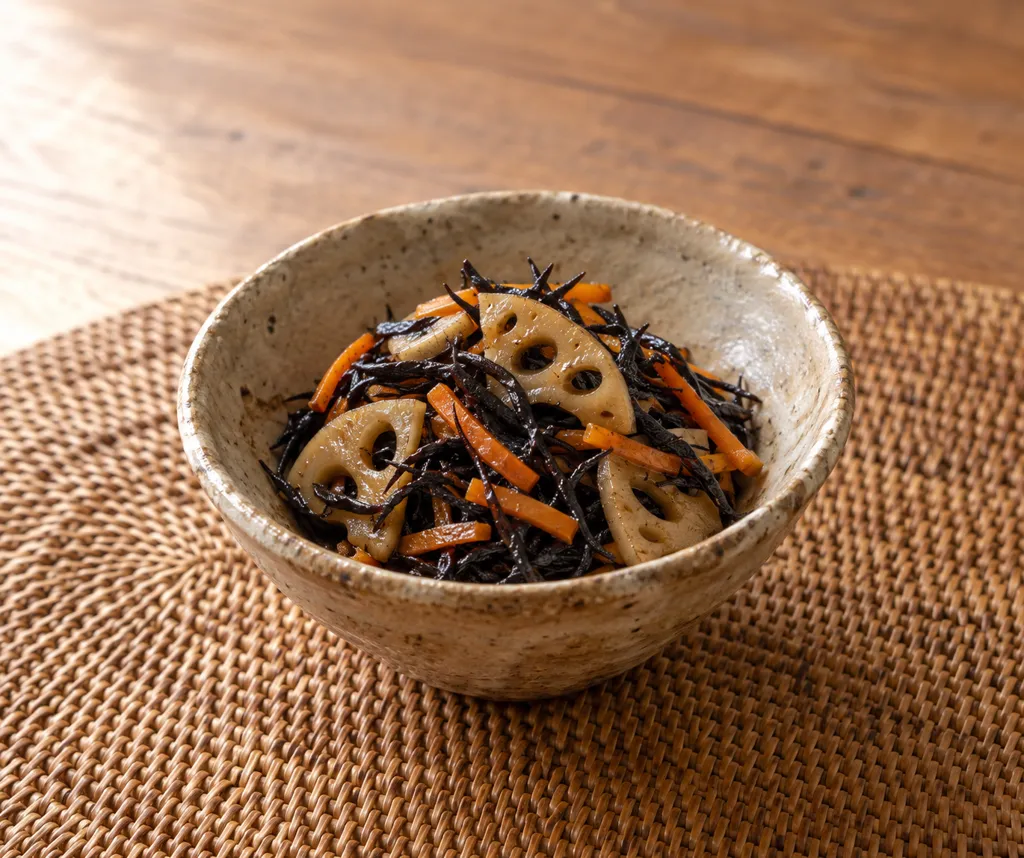 ひじきとれんこんの煮物の完成イメージ