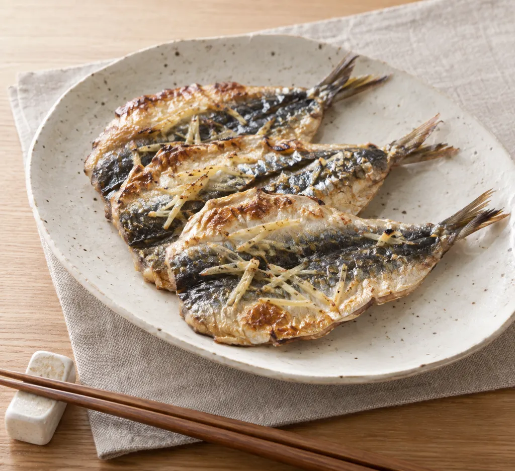 いわしの塩焼きしょうが風味の完成イメージ