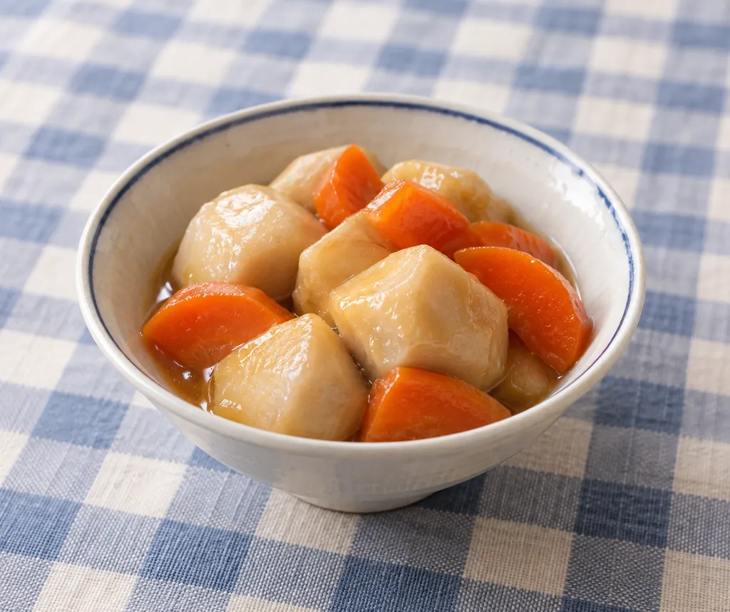 里芋とにんじんの甘煮の完成イメージ