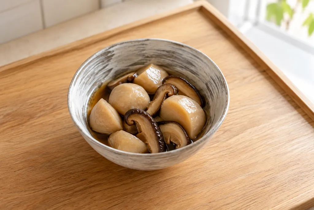 里芋と干ししいたけのうま煮の完成イメージ