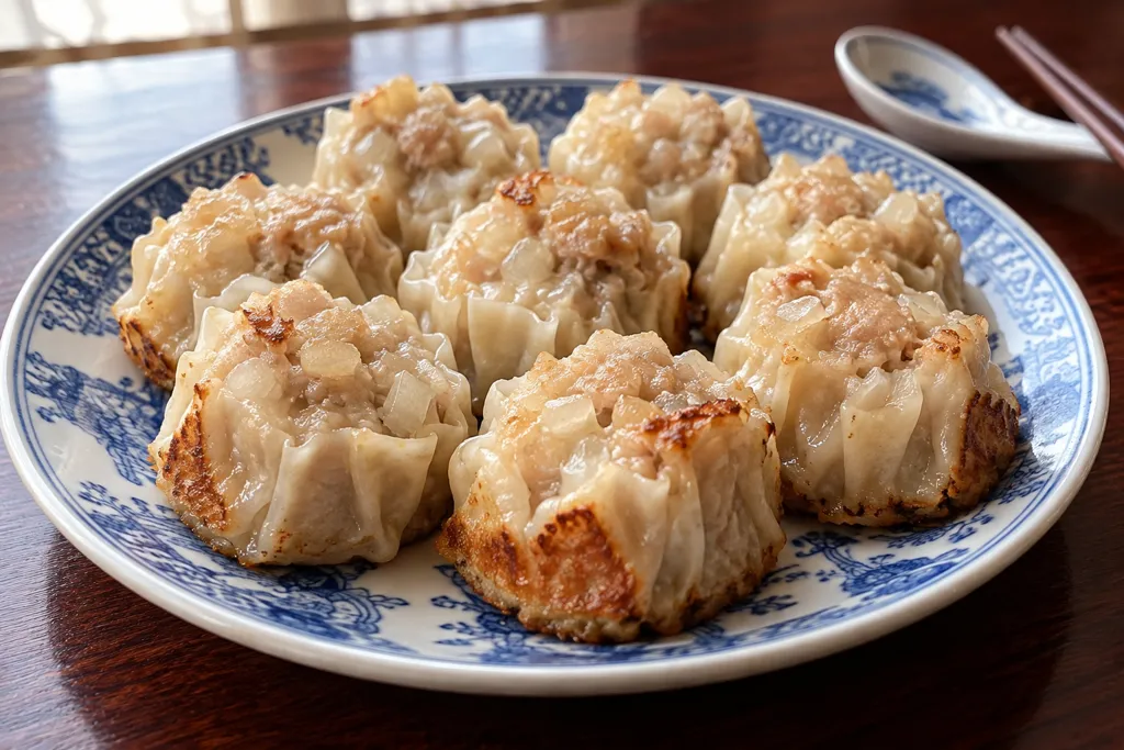 鶏ひき肉と玉ねぎの焼き焼売の完成イメージ