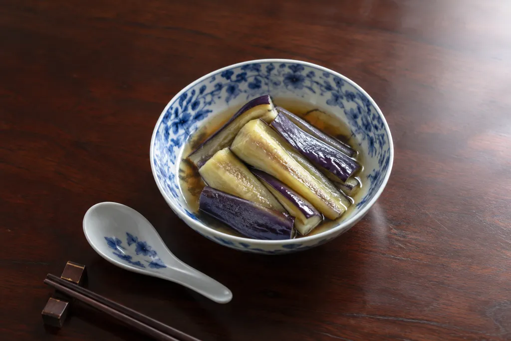 なすの中華だれがけの完成イメージ