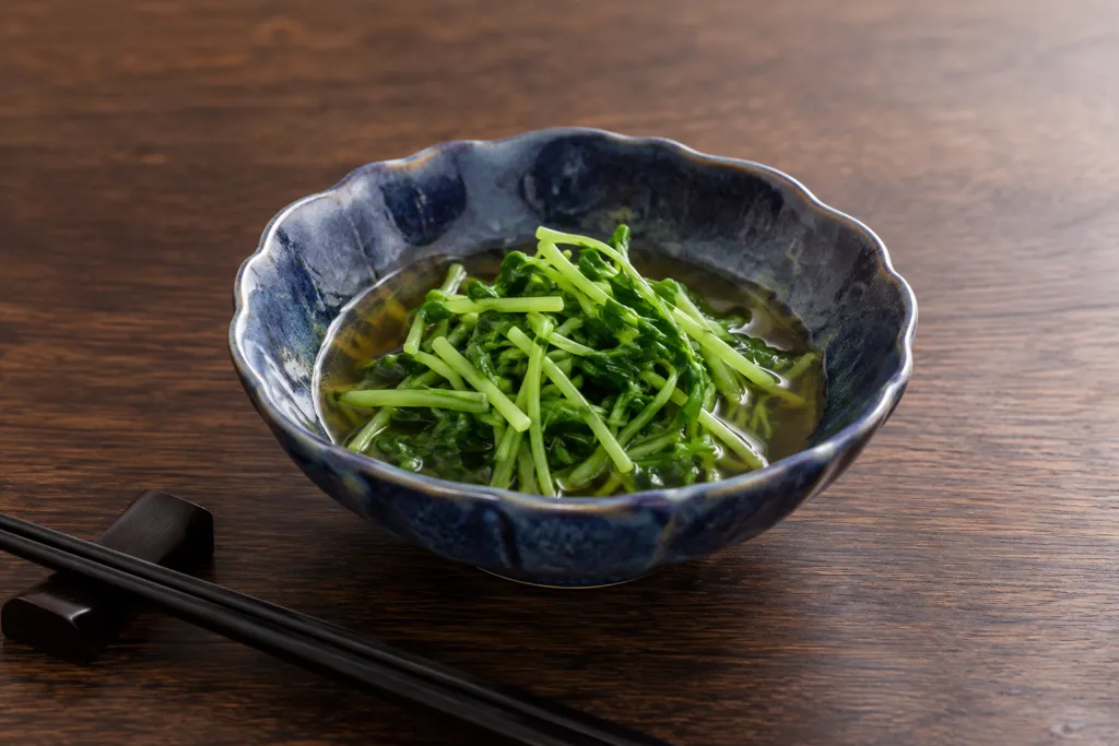 豆苗の煮びたしの完成イメージ