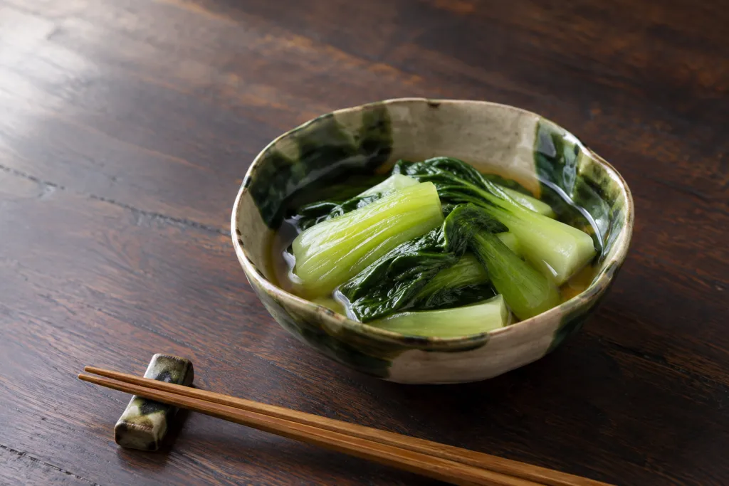 チンゲン菜の煮びたしの完成イメージ
