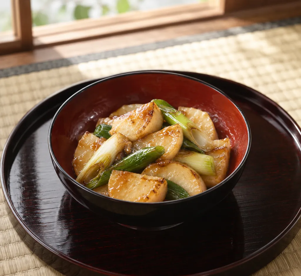 長芋とねぎの味噌焼きの完成イメージ
