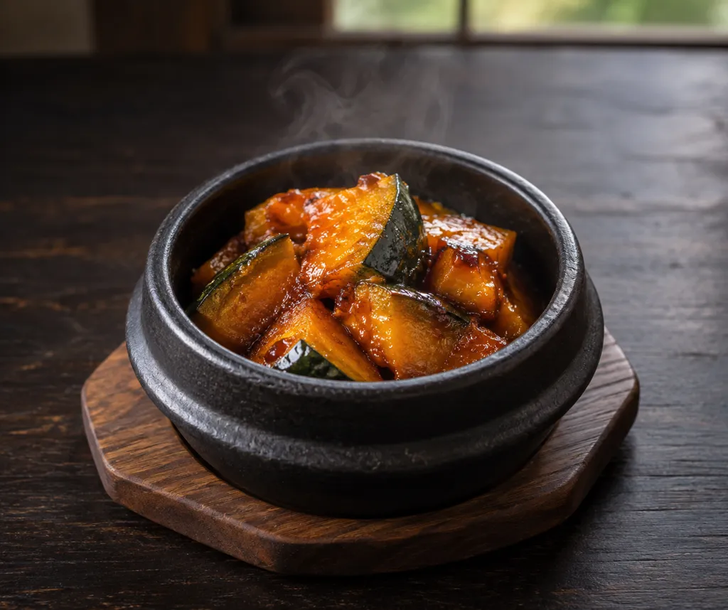 かぼちゃの甘辛和えの完成イメージ