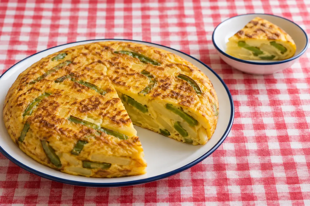 じゃがいもとピーマンのスペイン風卵焼きの完成イメージ