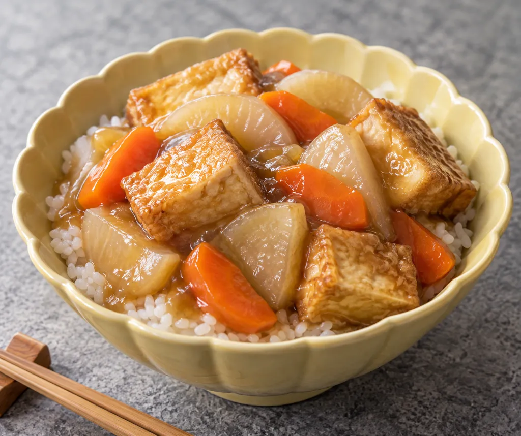 厚揚げと大根のあんかけ丼の完成イメージ