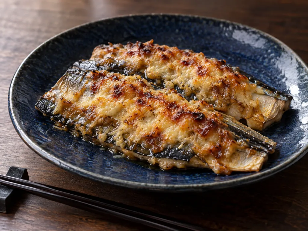 さんまの生姜味噌チーズ焼きの完成イメージ