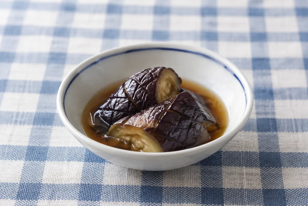なすの甘めだし含め煮の完成イメージ