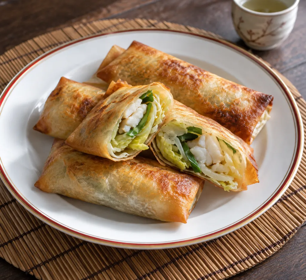 たらと白菜の春巻きの完成イメージ