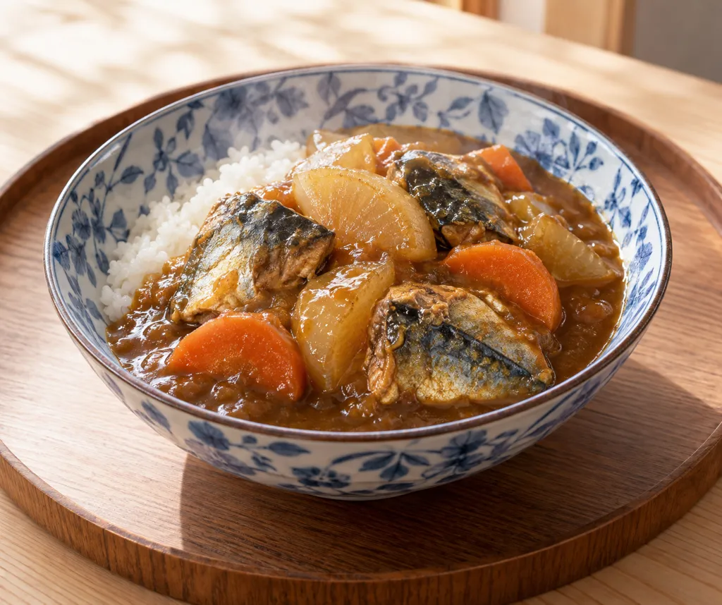 さばと大根の和風カレーの完成イメージ