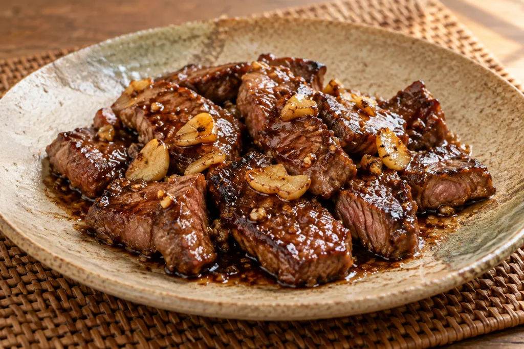 牛肉のにんにく味噌焼きの完成イメージ