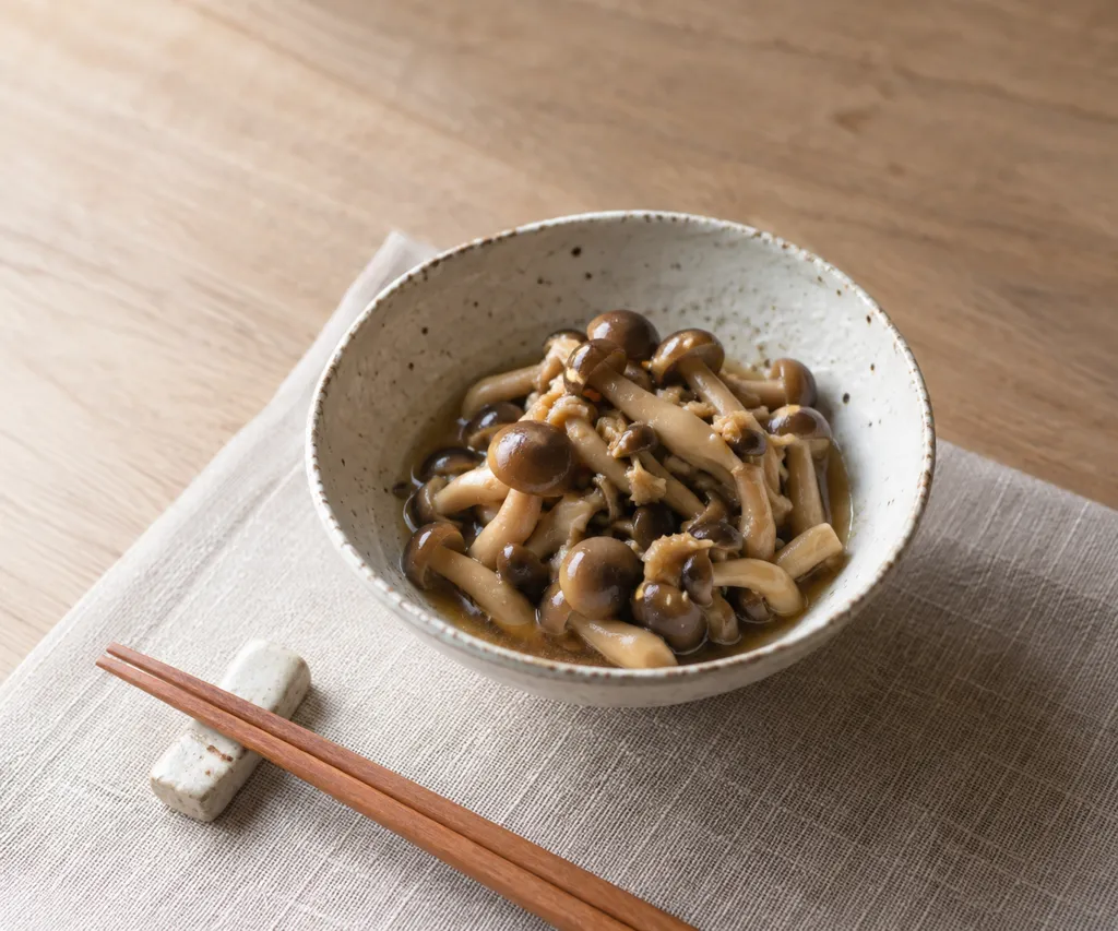 しめじのしょうが煮の完成イメージ