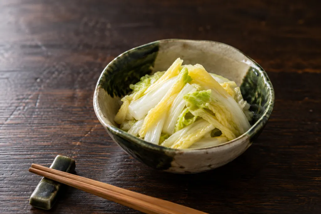 白菜のしょうが和えの完成イメージ