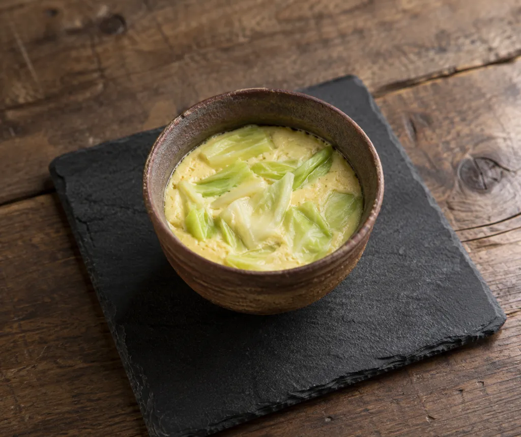 キャベツの冷やし茶碗蒸しの完成イメージ