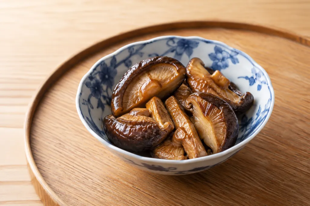 しいたけのにんにく醤油焼きの完成イメージ