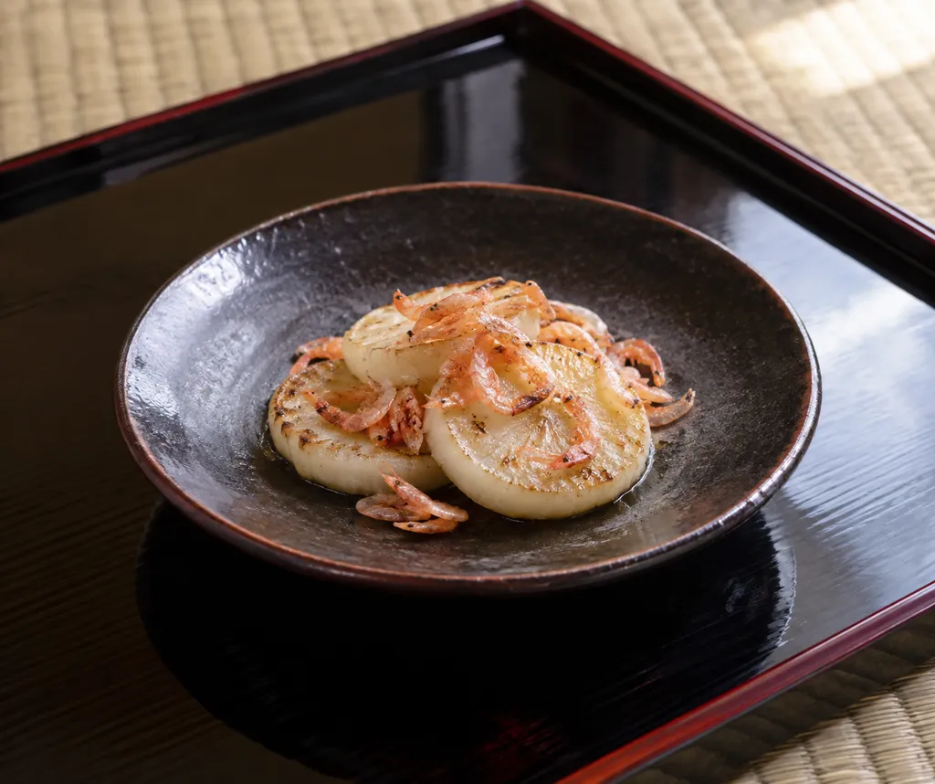 長芋と桜えびの塩焼きの完成イメージ