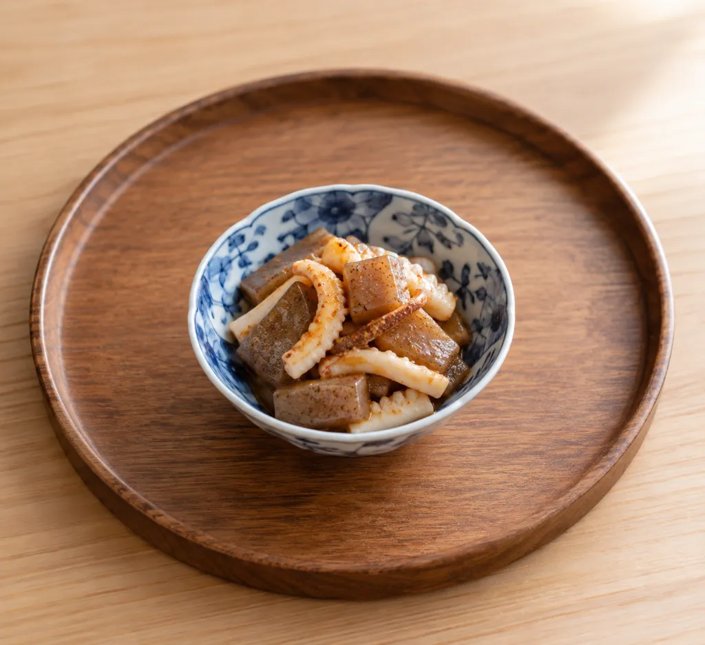 こんにゃくといかの七味炒りの完成イメージ