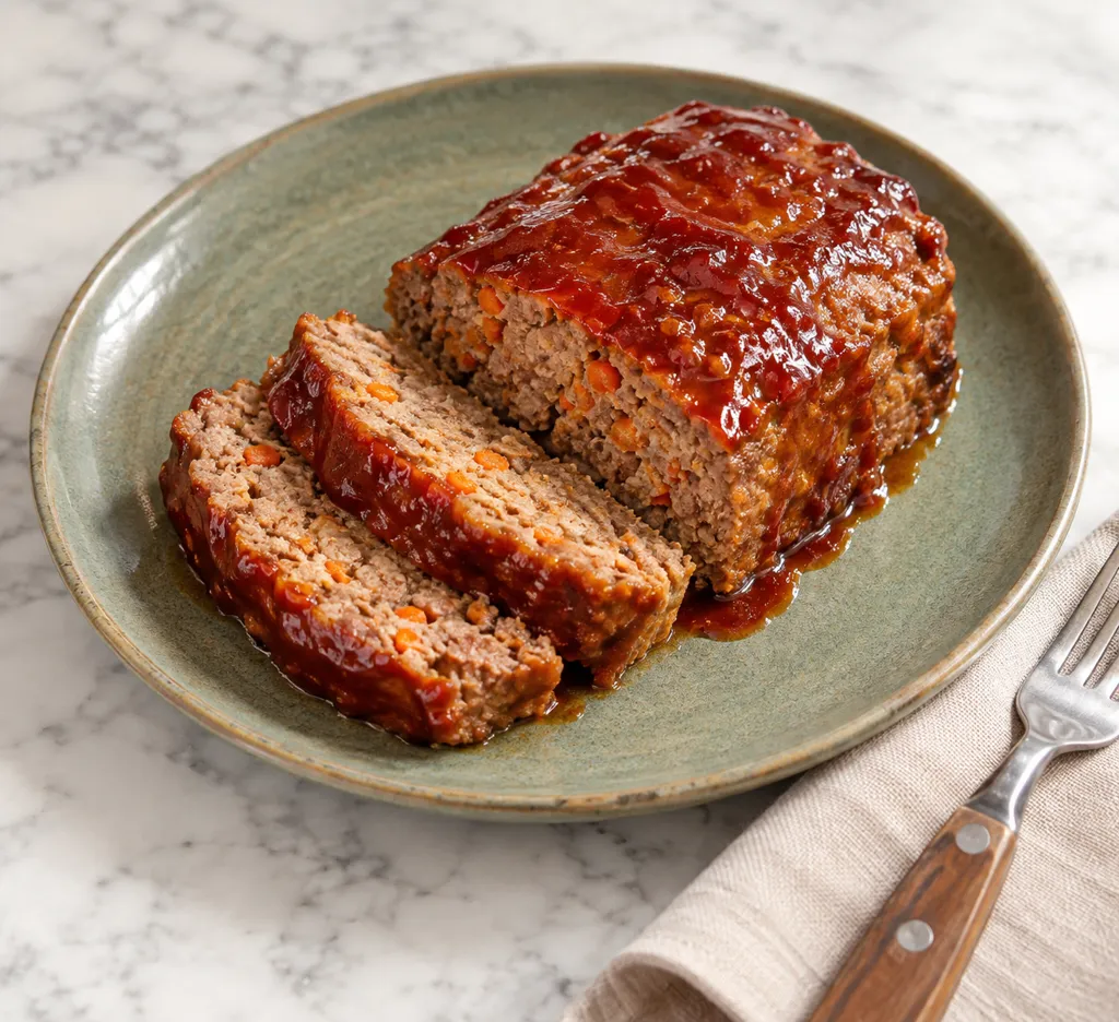 合いびき肉とにんじんのミートローフの完成イメージ
