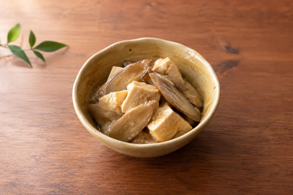 豆腐とごぼうの味噌煮の完成イメージ
