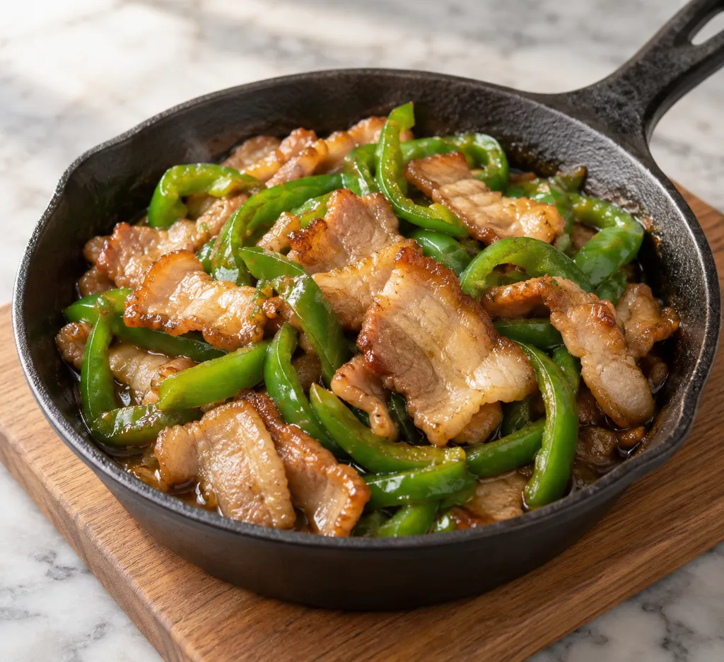 豚バラ肉とピーマンの洋風南蛮の完成イメージ