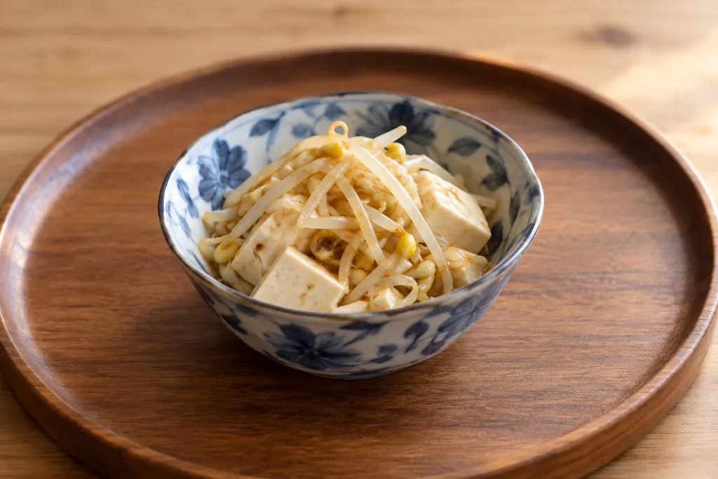 豆腐ともやしのサラダの完成イメージ