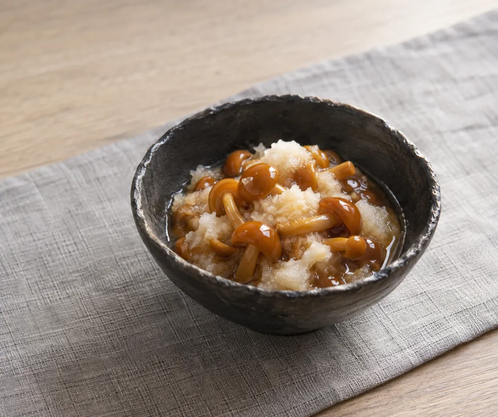 なめこと大根のおろしポン酢和えの完成イメージ