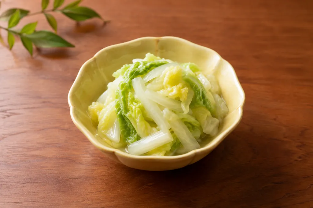 白菜の昆布だし浅漬けの完成イメージ