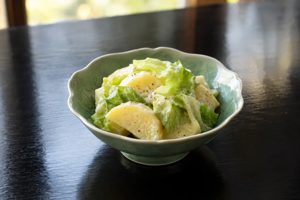 レタスの中華ポテトサラダの完成イメージ