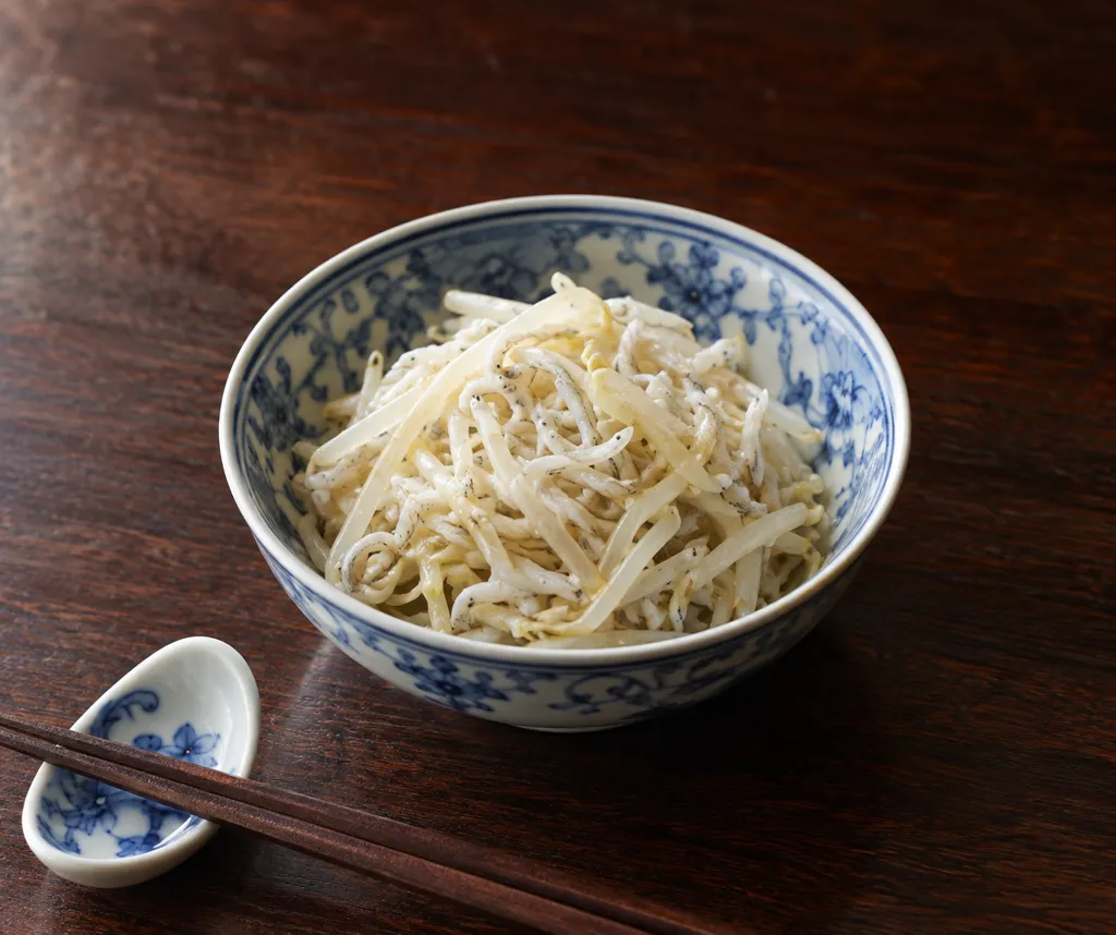 もやしとしらすの中華和えの完成イメージ