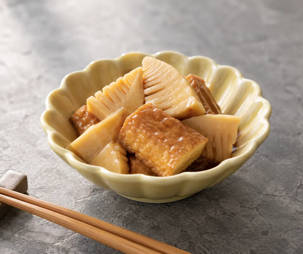厚揚げとたけのこの中華焼きの完成イメージ