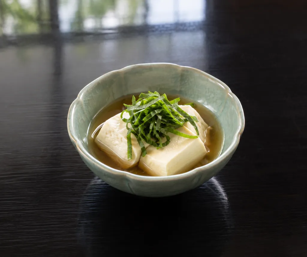 豆腐と大葉のさっぱり温豆腐中華だれの完成イメージ