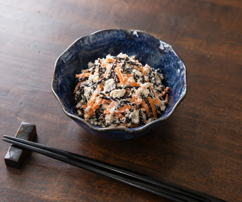 ひじきとにんじんの豆腐白和えの完成イメージ