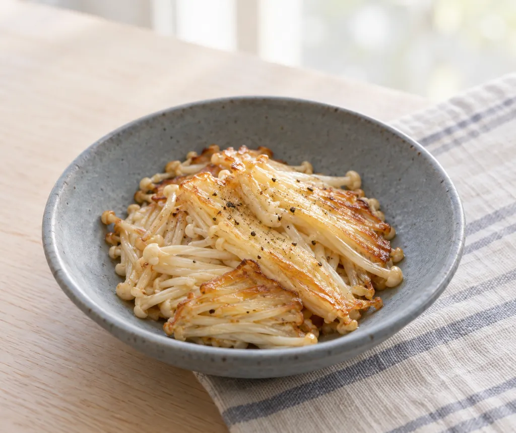 えのきのレモンバター焼きの完成イメージ