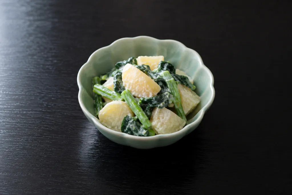 小松菜の中華ポテトサラダの完成イメージ