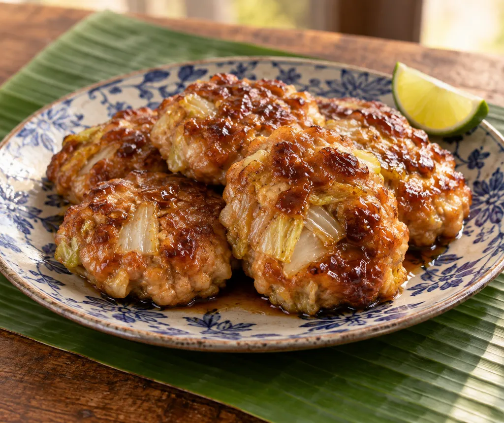 白菜の甘辛鶏だんごの完成イメージ