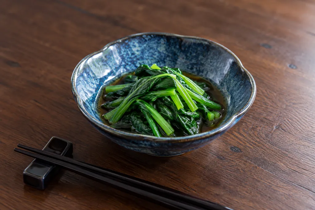ほうれん草のレンジおひたしの完成イメージ