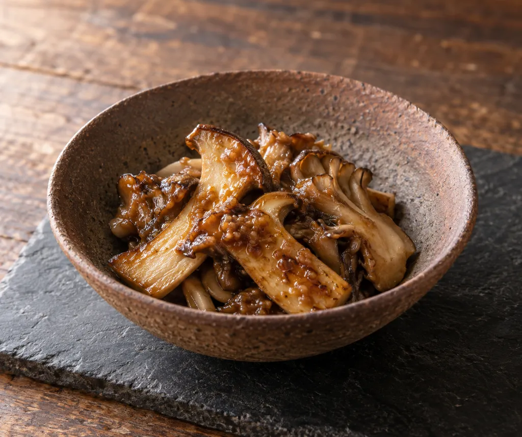 エリンギとまいたけの味噌だれ焼きの完成イメージ