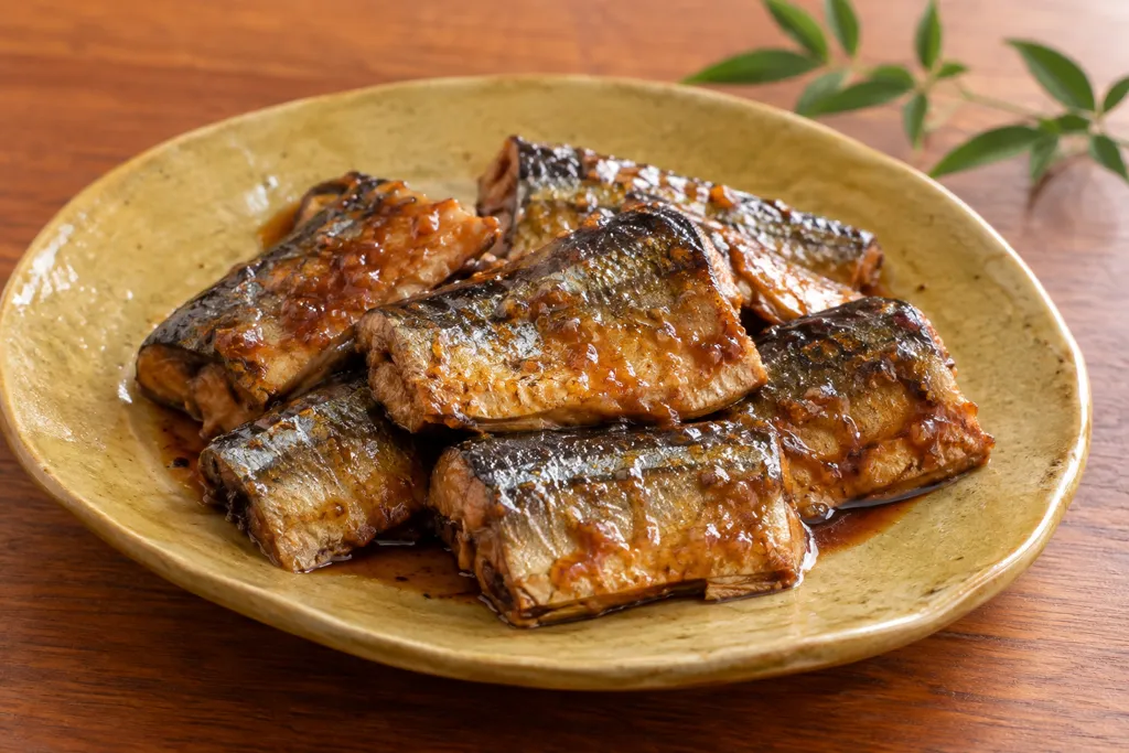 さんまのしょうがマヨ照り焼きの完成イメージ