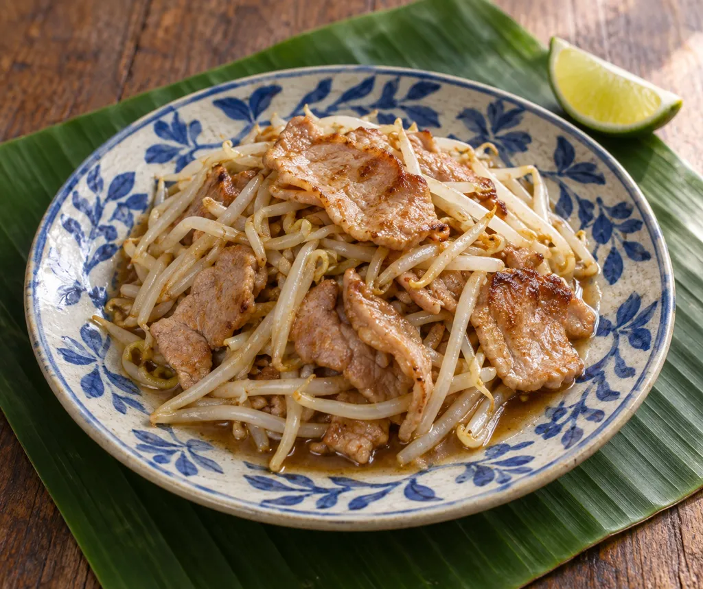 豚ロースともやしのナンプラーレモン焼きの完成イメージ