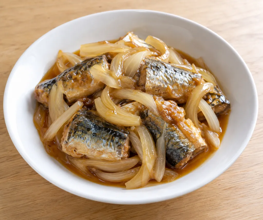 いわしと玉ねぎの甘酢あんの完成イメージ