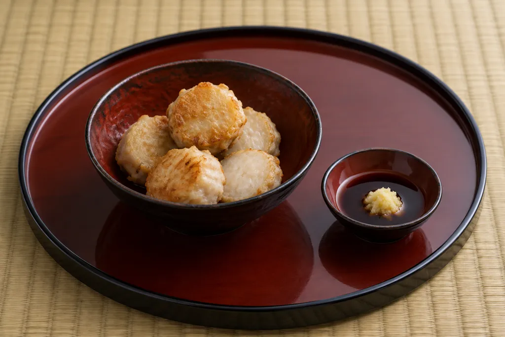 里芋の薄衣揚げ焼きの完成イメージ