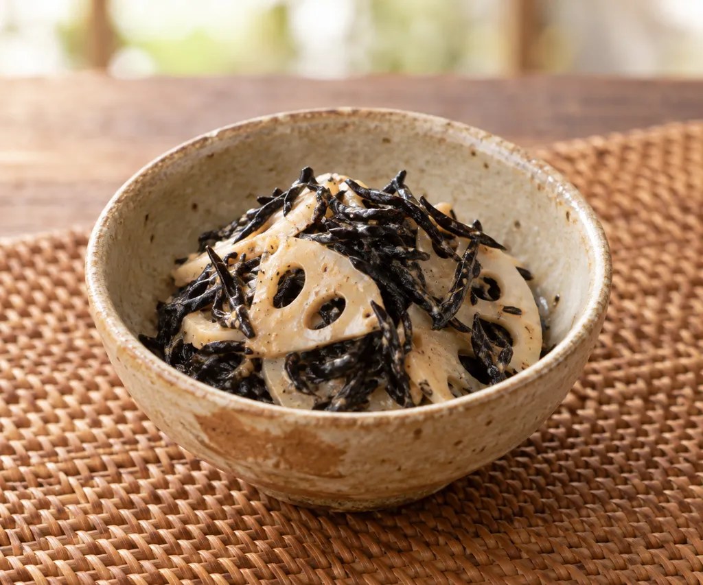 ひじきとれんこんの酢味噌和えの完成イメージ