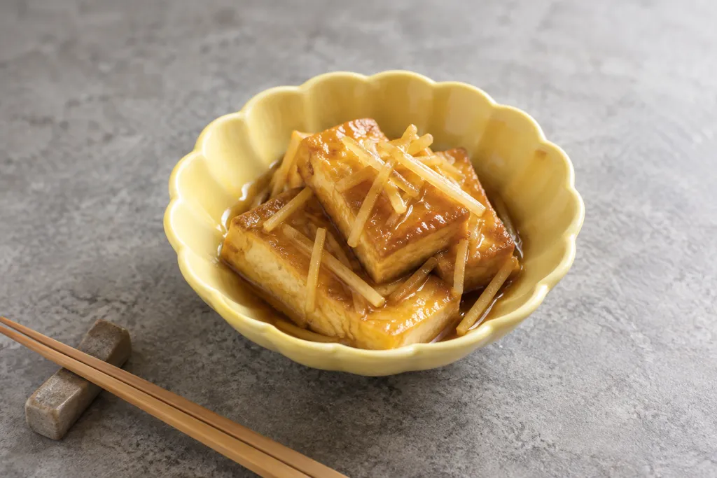 厚揚げの甘酢焼きの完成イメージ