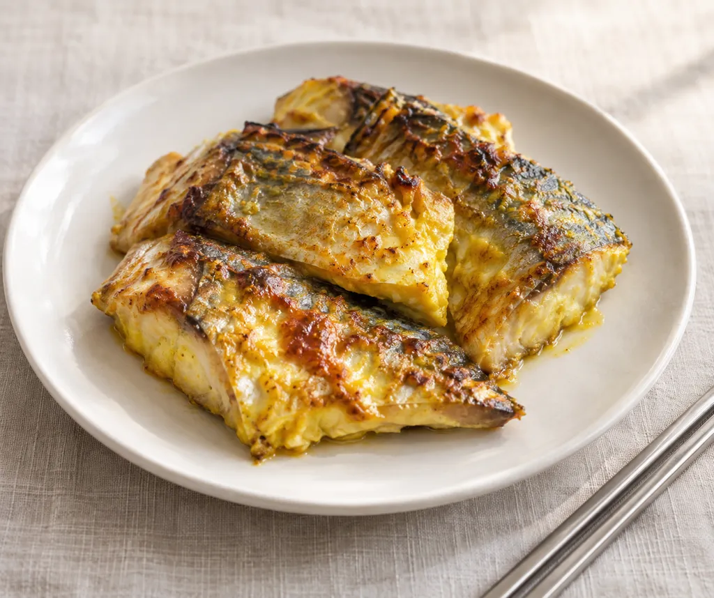 あじとヨーグルトのタンドリー風焼きの完成イメージ