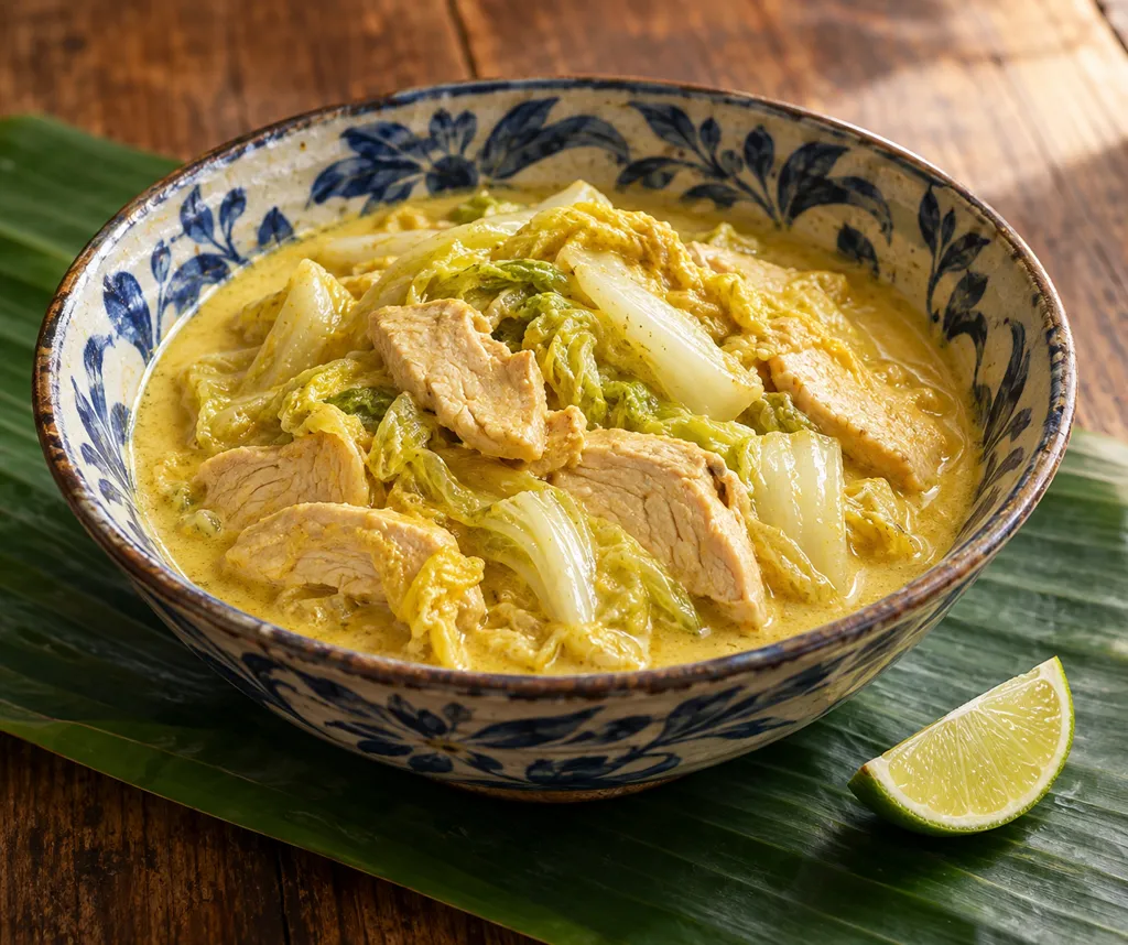 鶏むね肉と白菜のココナッツ煮の完成イメージ
