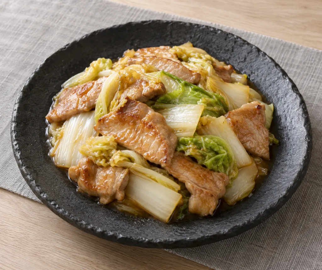豚ロースと白菜のさっぱり焼きの完成イメージ
