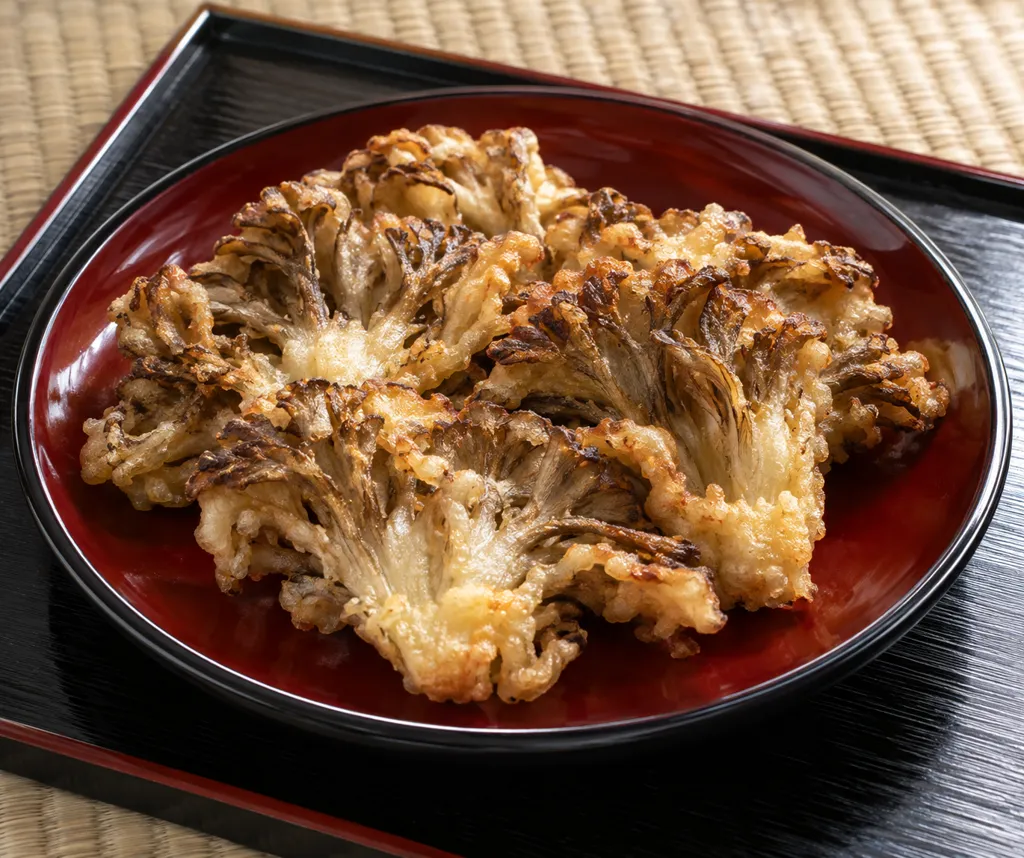 まいたけのしょうがだし揚げ焼きの完成イメージ