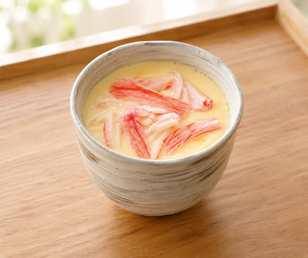 かにかまの茶碗蒸しの完成イメージ